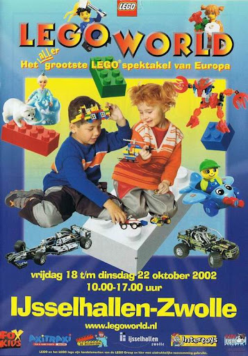 reklame pamflet Legoworld 2002