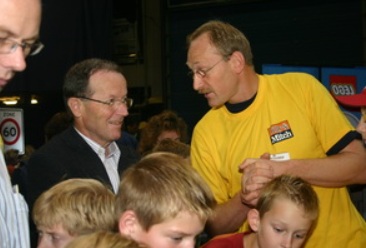 2006 LEGOwold Zwolle bezoek LEGO CEO Kjeld Kirk Kristiansen IncidentenCity
