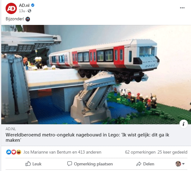 AD 05 12 2020 Metro Spijkenise in LEGO Evert de Graaf IncidentenCity Facebook 2a
